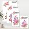Designart - Bouquet of Pink and Purple Flowers I - Farmhouse Canvas Wall Art Print